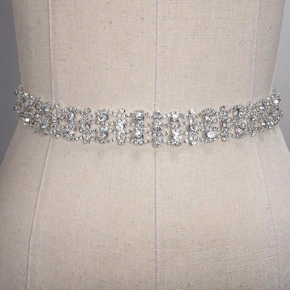 Cinto de Strass Prata Luxuoso