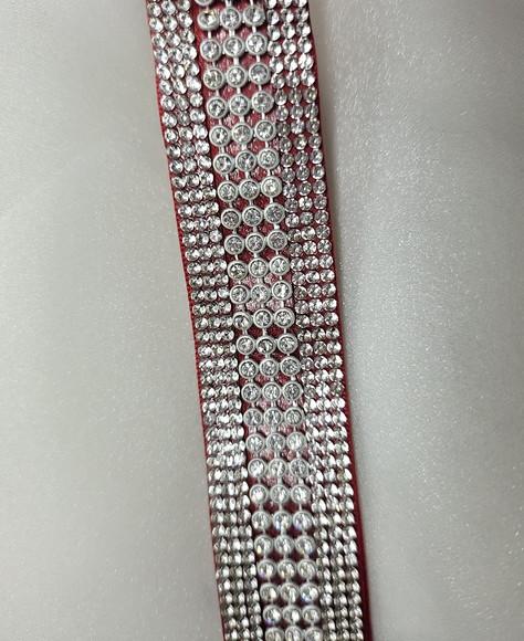 Cinto de Strass Prata Sob Medida