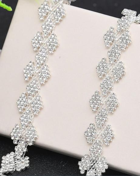 Cinto de Strass Prata Quadriculado
