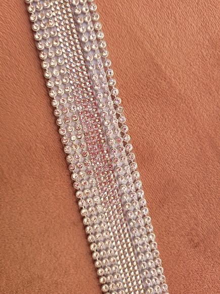 Cinto de Strass Prata Sob Medida 5cm Largura