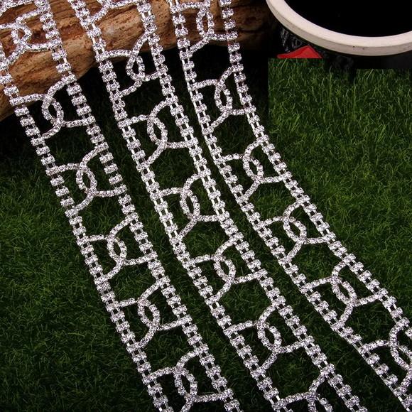 Cinto de Strass Rede de Prata