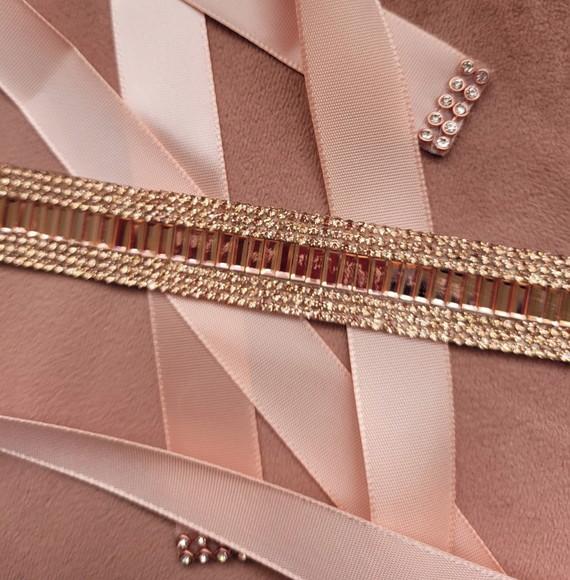 Cinto de Strass Rose Gold