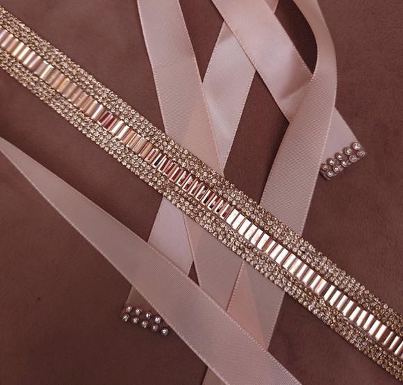 Cinto de Strass Rose Gold