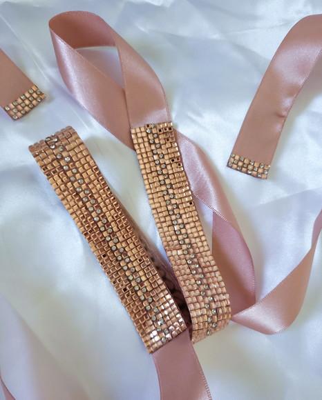Cinto de Strass Rosé Gold