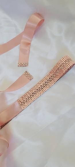 Cinto de Strass Rosé Gold