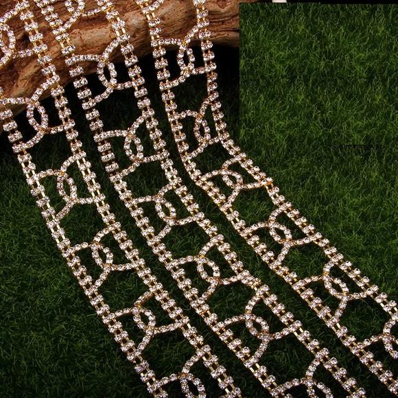 Cinto Dourado Rede de Strass