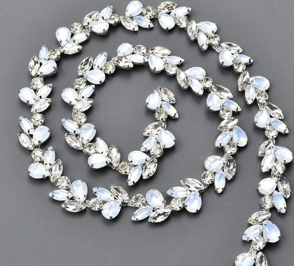 Cinto Folhas de Cristal com Opala