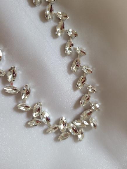 Cinto Folhas de Strass Prata Delicado