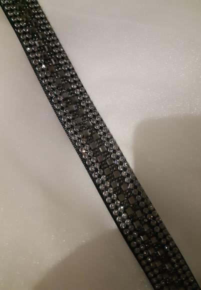 Cinto Grafite com Strass