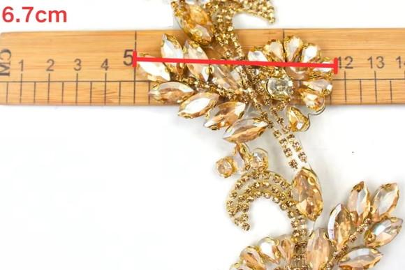 Cinto Nupcial Dourado Arabescos Reais