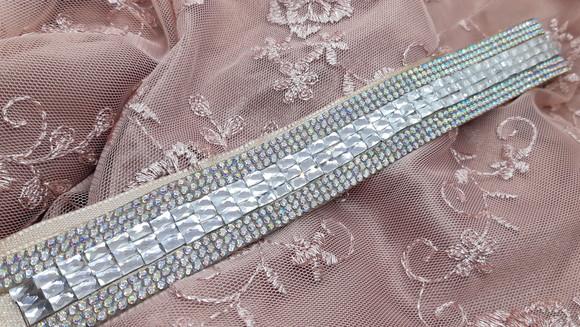 Cinto Prata Com Strass Boreal (furta Cor)