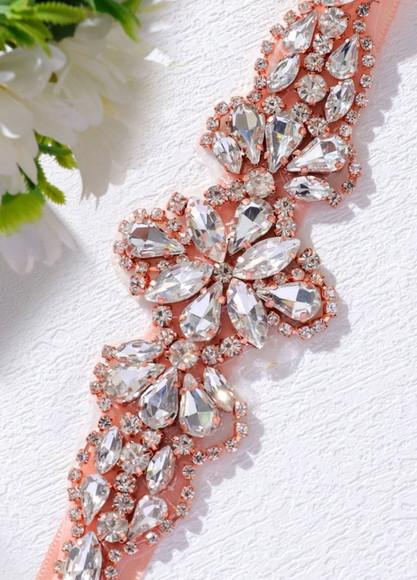 Cinto Rose Gold com Pedras