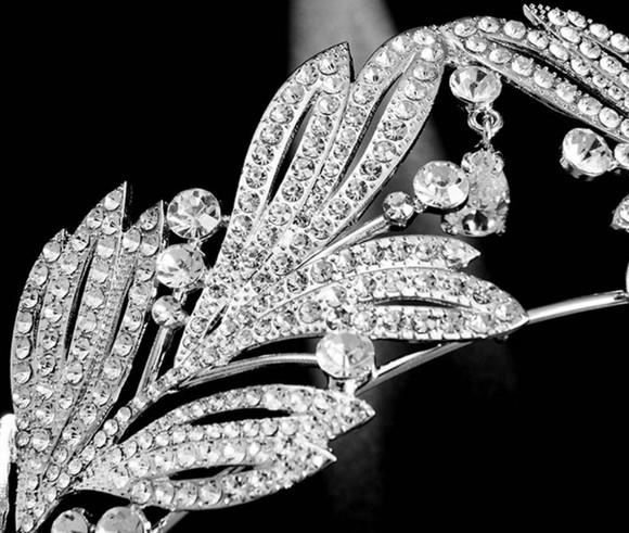 Coroa Tiara de strass para casamento