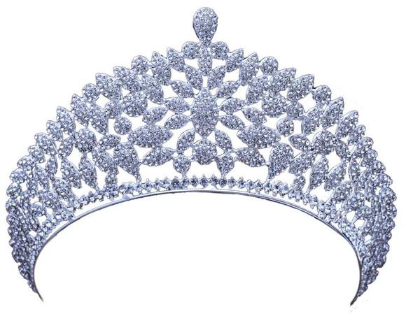 Coroa Tiara real de strass