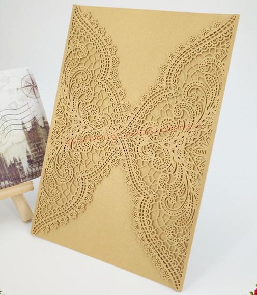 Envelope Rendado Luxo para Convite de Casamento