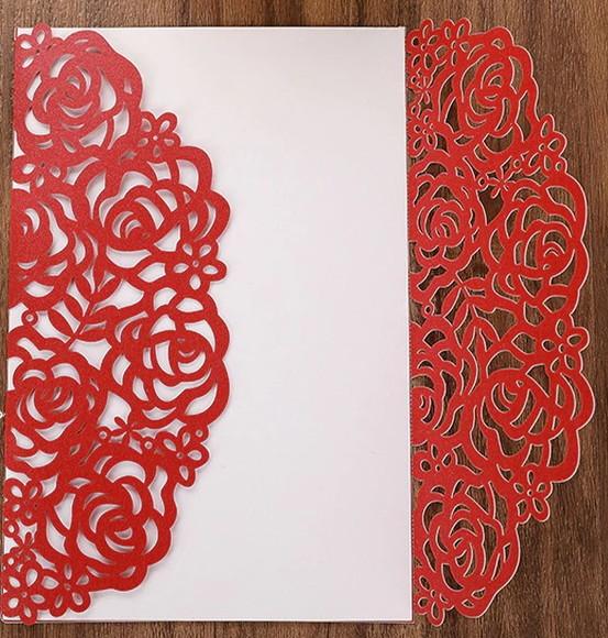 Faca de Corte p/ Scrapbook Convite Renda de Rosas