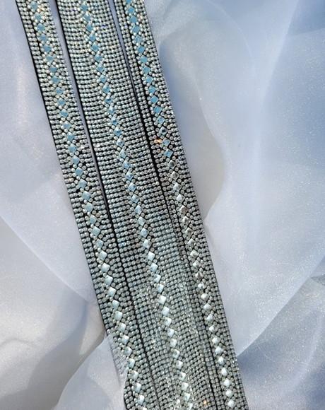 Kit com Cinto e Alças de Strass