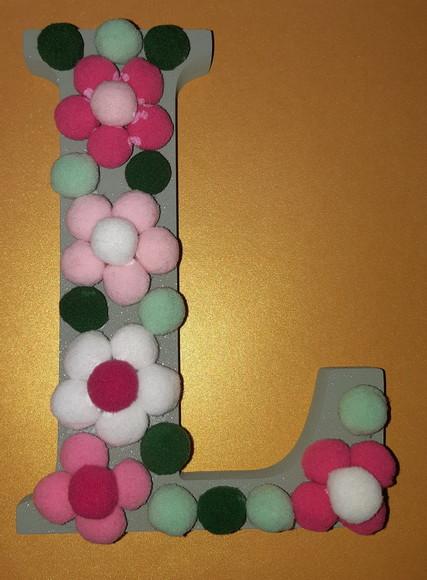 Letra Decorada com Flores