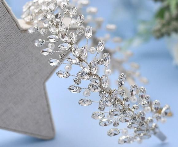 Tiara de strass para noivas