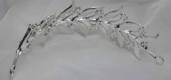 Tiara Folhas e Flores de Strass