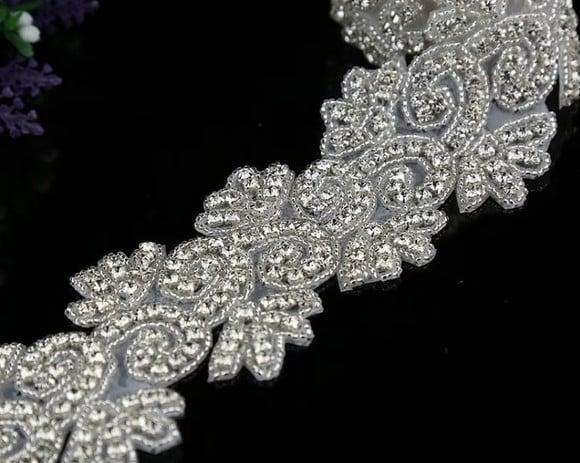Aplique Bordado com Strass