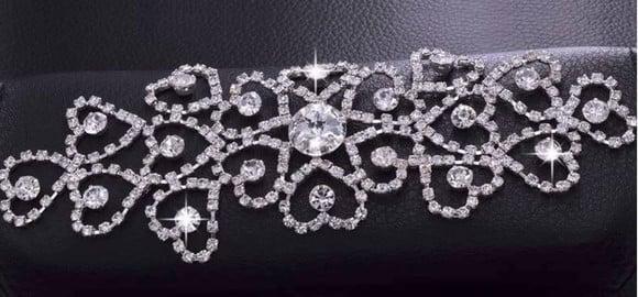 Aplique de strass Corações