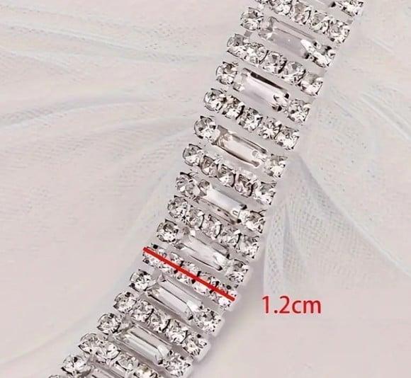 Aplique de Strass Fita de Cristal