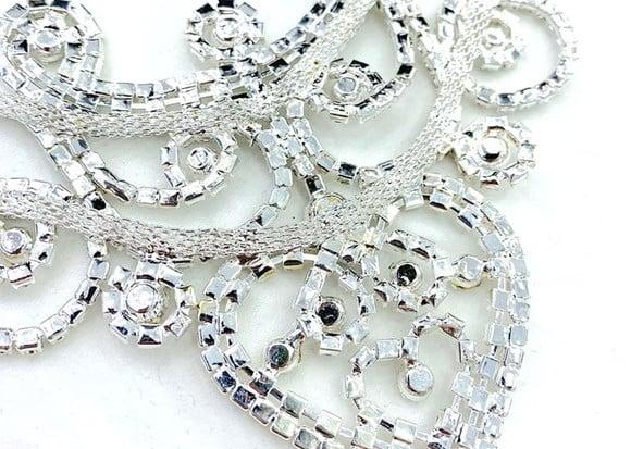 Aplique de Strass para Decote de Vestido de Festa