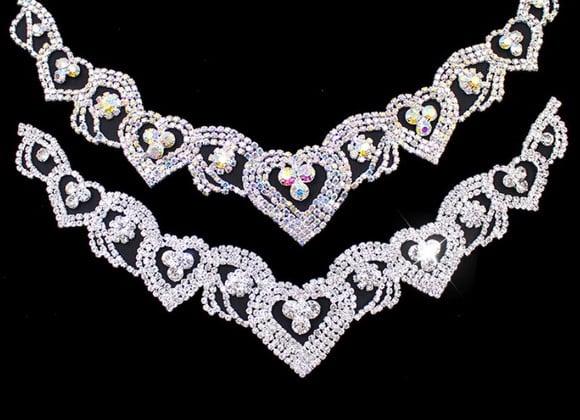 Aplique de Strass para Decote de Vestido ou Blusa