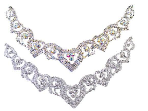 Aplique de Strass para Decote de Vestido ou Blusa