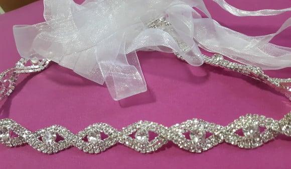 Cinto de de strass entrelaços