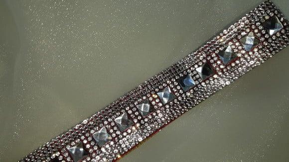Cinto com strass Prata delicado