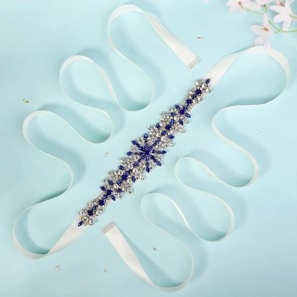 Cinto de Pedraria Azul e Prata