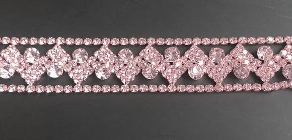 Cinto De Strass Chevron Dourado, Prata Ou Rosé