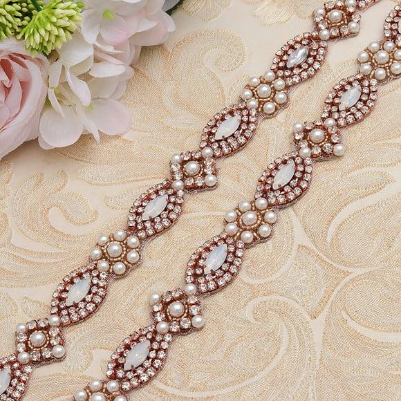 Cinto de Strass com Pérolas Cintura Toda (até 90cm)