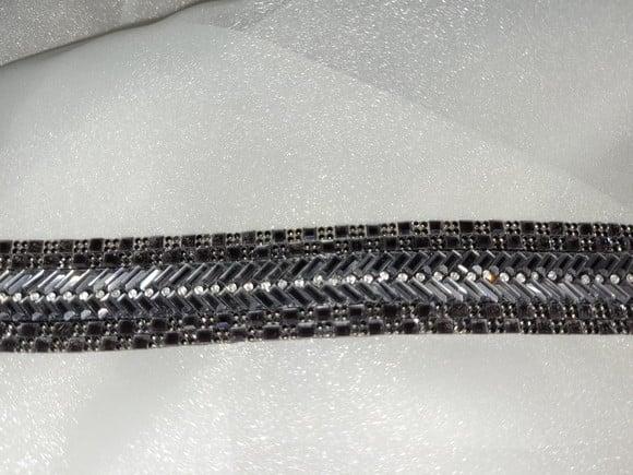 Cinto de strass fumê