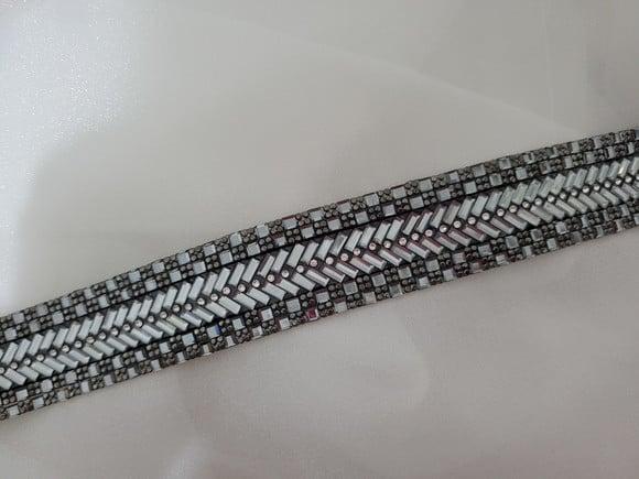 Cinto de strass fumê