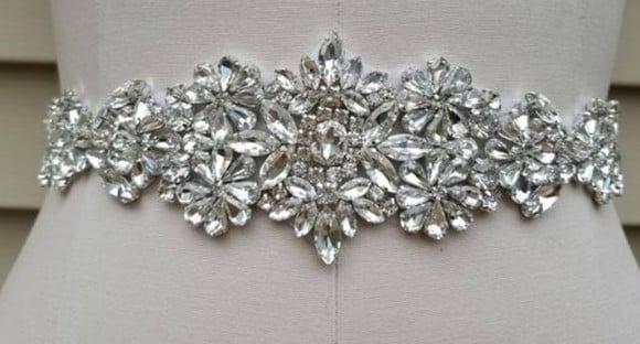 Cinto de Strass Grande para Noiva