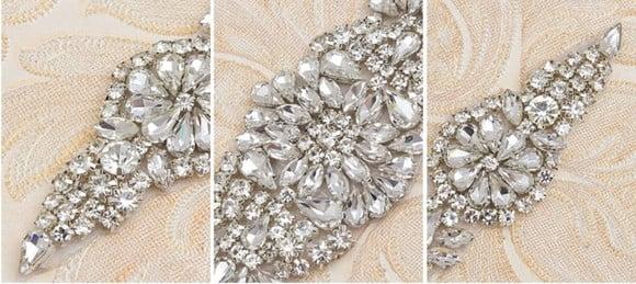 Cinto de Strass Grande Aplique 80cm