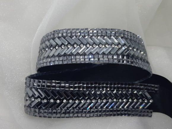 Cinto de Strass Grafite