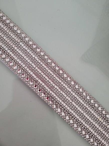 Cinto De Strass Prata Cintura Inteira
