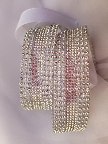 Cinto De Strass Prata Cintura Inteira