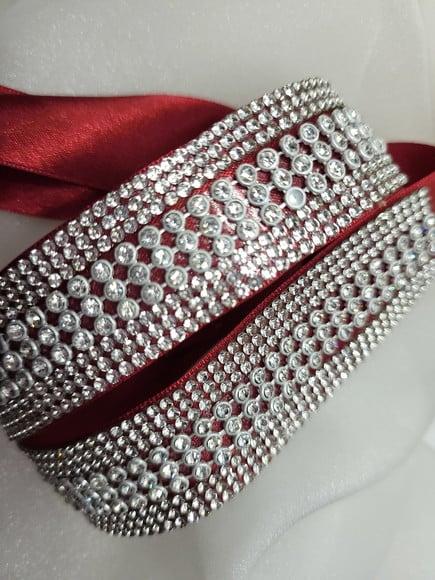 Cinto de Strass Prata Sob Medida