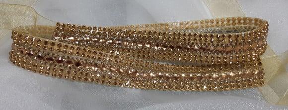 Cinto Dourado de Strass