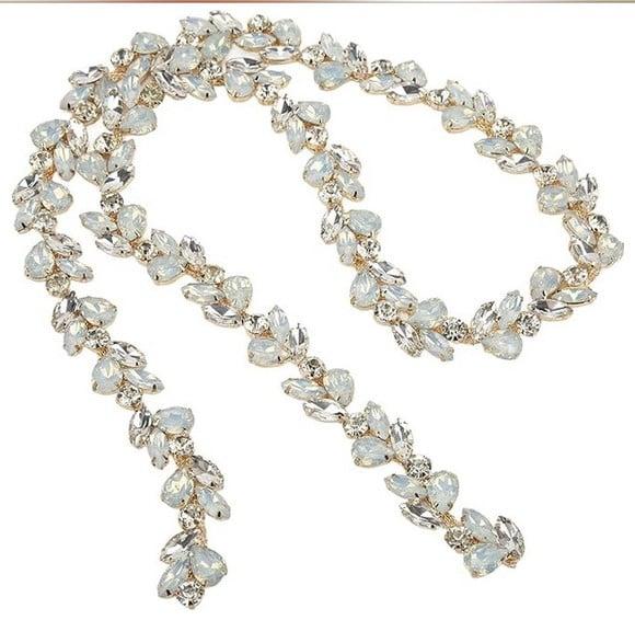 Cinto Folhas de Cristal com Opala