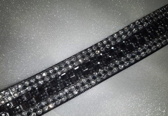 Cinto Grafite com Strass