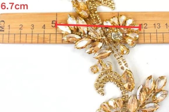 Cinto Nupcial Dourado Arabescos Reais