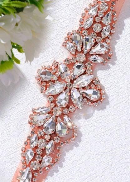 Cinto Rose Gold com Pedras