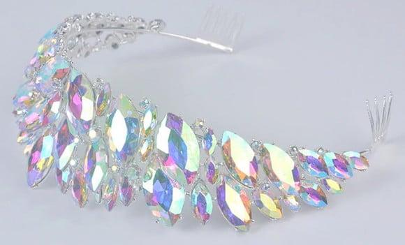 Coroa de cristal luxuosa
