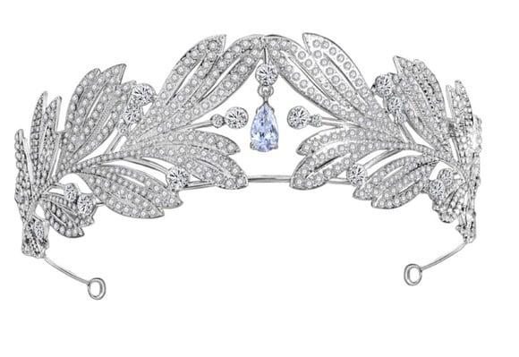 Coroa Tiara de strass para casamento